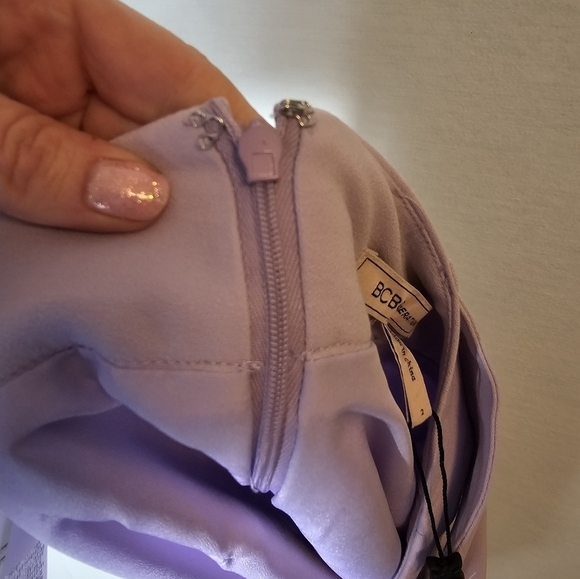 BCBGeneration Lavender Belted Skirt Women's Size 2 NWT - Picture 6 of 12